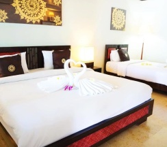 Двухместный номер Deluxe с видом на море двуспальная кровать в Lamai Inn 99 Bungalows