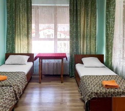 Кровать в 4-местном общем номере в Smart Hotel KDO Краснодар