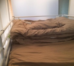 Кровать в общем номере в Shinjuku Hostel