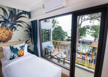 Двухместный номер Deluxe с видом на море 2 отдельные кровати в Lub d Koh Samui Chaweng Beach - Hostel