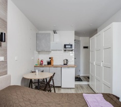 1-комнатные апартаменты студия с 2 односпальными кроватями в Home Like (Хоум Лайк) на бульваре Эйнштейна 4