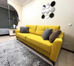 Четырёхместные апартаменты c 1 комнатой с балконом в Апартаменты White Coffee SUTKI LIFE