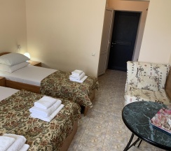 Номер стандарт с 1 односпальной и 1 двуспальной кроватью в Спарта