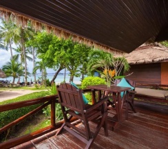 Двухместное бунгало Deluxe (двуспальная кровать) в Palm Leaf Resort