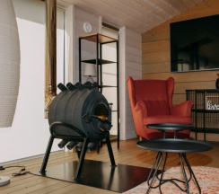 Барнхаус Люкс с банным чаном в Лес&Сад