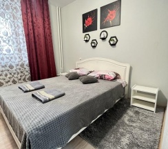 1-комнатные апартаменты студия с двуспальной кроватью в Апартаменты NHome