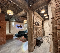 гнѣздо дизайнерский дом с камином и 2 спальнями в Cabin shale