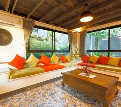 Двухместная вилла двуспальная кровать в Kata Tranquil Villa