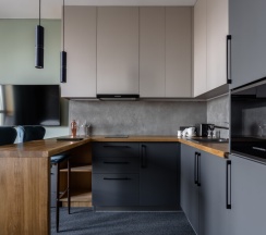 Апартамент 5 - Делюкс  с панорамным видом на Парк Победы (с душем) в Ap-in aparts