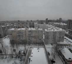 Апартаменты с балконом и с красивым видом из окна в Апартаменты ЖК Перспектива