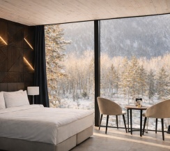 Вилла с панорамными окнами в Pinewood resort&SPA