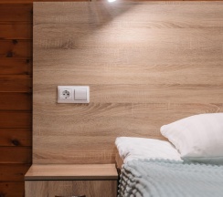 Номер студия с 1 двуспальной кроватью с кухней в Таёжник