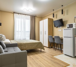 1-комнатные апартаменты студия в InHome24 (ИнХоум24) на улице Маковского