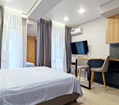 Апартамент ГОРИЗОНТ - студия с балконом в Панорама Ачишхо