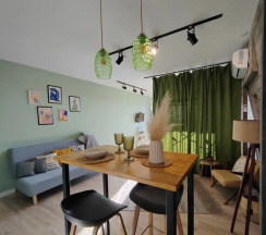 Студия с балконом в Secret Garden apart