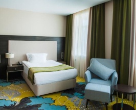 Одноместный номер Standard с красивым видом из окна односпальная кровать в The One Hotel Astana