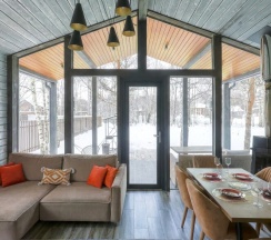 № 16 BarnHouse 65 m2 с камином, кондиционером и террасой. (📍Проживание с животными ЗАПРЕЩЕНО📍 Оснащение дома см. Подробнее) в Les holidays