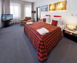 Двухместный люкс двуспальная кровать в Hotel Prague Inn