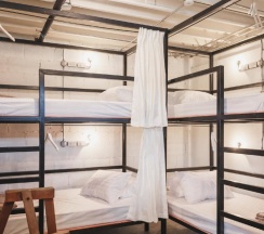 Кровать в общем номере в Nivas Siam Hostel