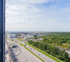 Трёхместная студия с балконом в Квартира Ваш уютный уголок в Екатеринбурге с шикарным видом