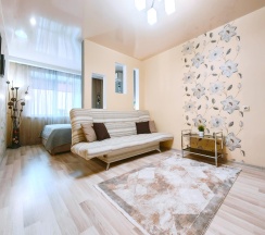 1-комнатные апартаменты люкс с 1 двуспальной кроватью в Sutki Life (Сутки Лайф) на 40 лет Победы 17А