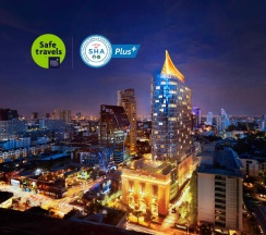 Одноместный люкс Grand с видом на город двуспальная кровать в Grande Centre Point Sukhumvit 55