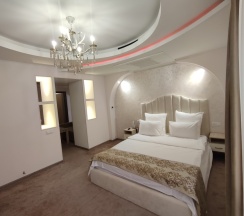 Двухместный номер Comfort с балконом и с видом на город двуспальная кровать в Отель Delin