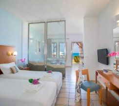 Двухместная студия с видом на море 2 отдельные кровати в Louis Althea Beach Hotel
