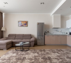 Трехкомнатные улучшенные апартаменты с двумя спальнями (7 этаж) в Real Apartments Sochi