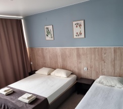 Номер стандарт семейный с 1 односпальной и 1 двуспальной кроватью в Leto Place