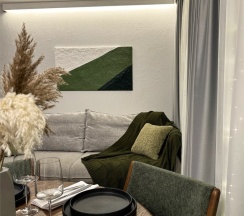 Дом «DOUBLE» с банным чаном на террасе в Luxe House