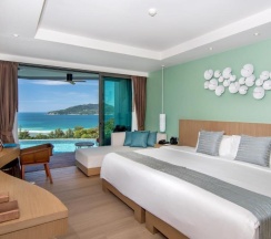 Двухместный номер Pool Access Deluxe с панорамным видом двуспальная кровать в Crest Resort & Pool Villas