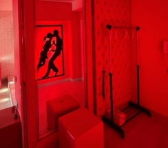 Номер стандарт премиум с 1 двуспальной кроватью (красно-белый) в Везендорф