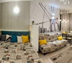 (3)Студия с видом на бассейн в Loft