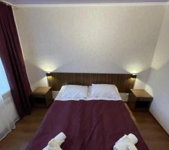 Двухместный номер Standard № 1 с видом на горы двуспальная кровать в Ёлка и камин