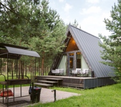 № 14 A-Frame 45m2. (оснащение дома см. Подробнее) в Les holidays