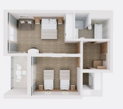 Family superior 4-местный 2-комнатный в Alean Family Biarritz