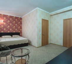 Двухместный полулюкс двуспальная кровать в Hotel Kazakhfilm