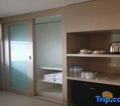 Кровать в общем номере в Отель Grand Alpine