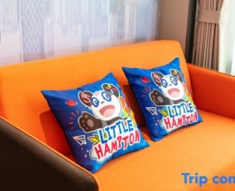 Двухместный семейный номер Deluxe двуспальная кровать в Hampton by Hilton Qingdao Jiaodong International Airport South Hotel