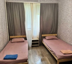 Номер стандарт с 2 односпальными кроватями (общие удобства) в Юность