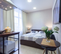 Апартаменты стандарт с двуспальной кроватью в Leohotels Мануфактура