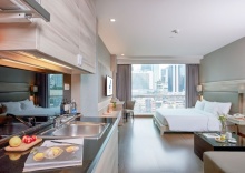 Одноместная студия двуспальная кровать в Adelphi Suites Bangkok