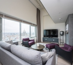 Двухуровневые апартаменты с 3 спальнями Премиум в Intermark Residence