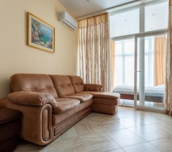 Апартаменты стандарт с двуспальной кроватью кв. 102б в Deluxe apartments