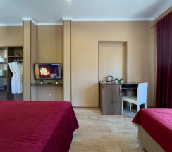 Трёхместный номер Супериор c 1 комнатой с балконом и с красивым видом из окна в Aimara