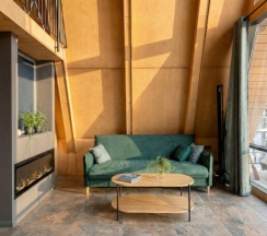 Дом люкс с электрокамином и банным чаном №5. Можно с собаками в Трофимов Берег