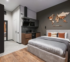 Двухместные апартаменты c 1 комнатой (двуспальная кровать) в GM Apartments