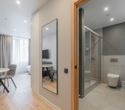 Семейная студия в 3 минутах от метро и вокзала в SalutApart 2W Энергетиков 2/2
