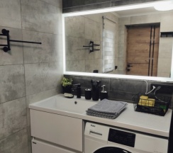 Коттедж с красивым видом из окна в Seven Lodge